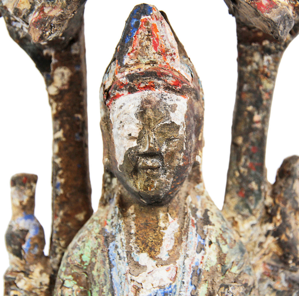 Consigned Wood Quan Yin Figure