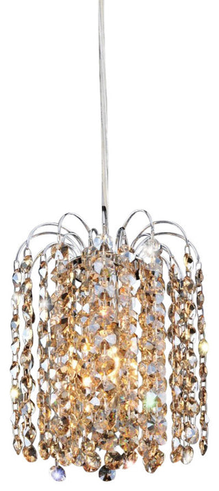 Milieu 1-Light Modern Mini-Pendant by Allegri, Firenze Fleet Gold