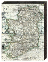Map Of Ireland Wooden Block