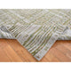 Gray Fine Jacquard Hand Loomed Modern Wool and Silk Oriental Rug 8'x9'10"
