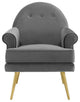 Revive Tufted Button Accent Performance Velvet Armchair