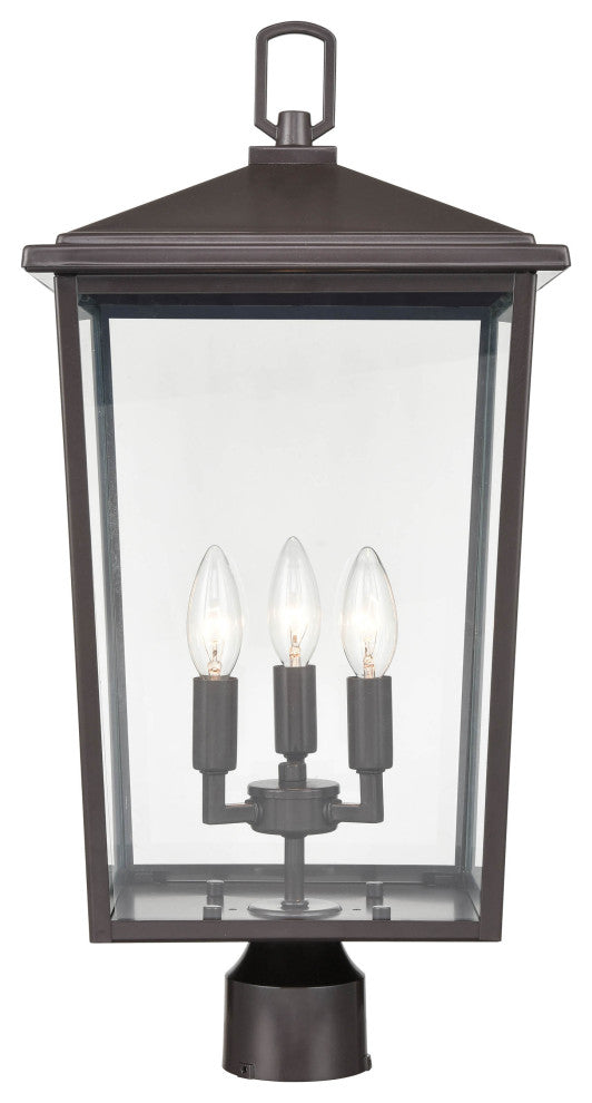 Fetterton Collection 3 Light 11" Outdoor, Powder Coat Black