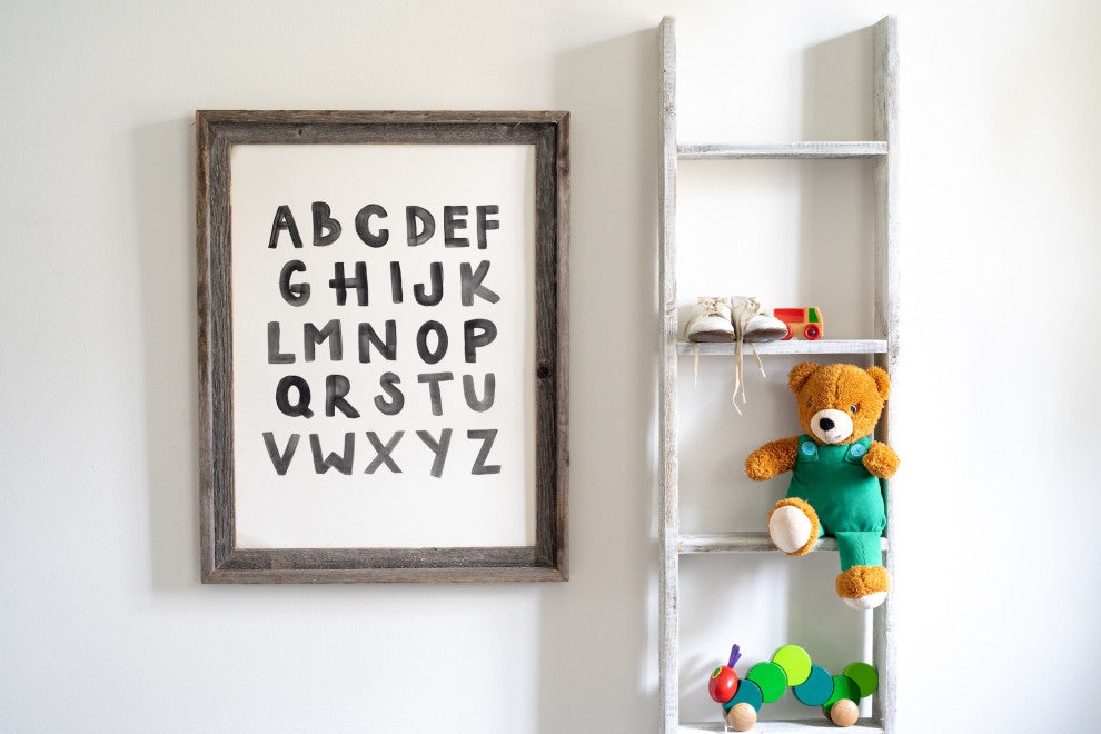 HomeRoots 20x30 Natural Weathered Grey Picture Frame With Plexiglass Holder