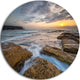 Bright Sydney Coastline View, Seashore Disc Metal Wall Art, 36"