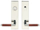 Cabernet Lever, Tubular Entry, Single Cylinder, RH, Polished Stainless Steel