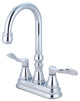 Kingston Brass 4" Centerset Bar Faucet, Polished Chrome