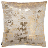 Safavieh Edmee Metallic Pillow, Beige/Gold
