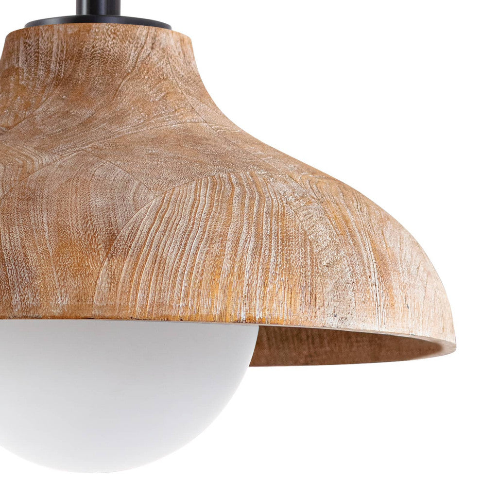 Surfside Wood Pendant, Neutral