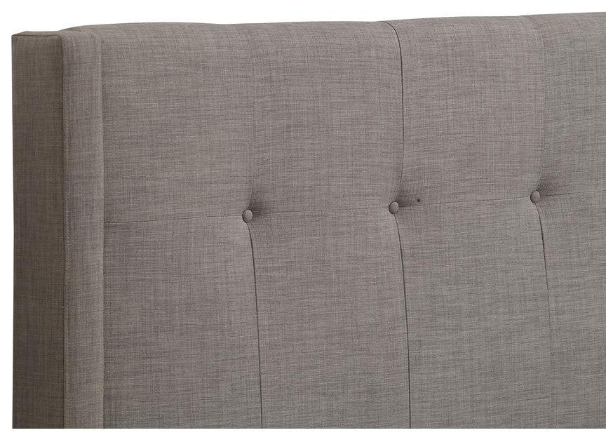 Madeleine Wingback Upholstered Headboard in Dolphin Linen