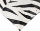 Natural Torino Quatro Large Pillow 18"x18", Zebra Black and White