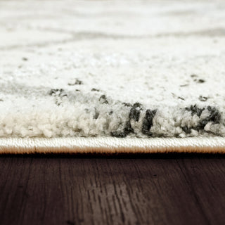 Troya Gray And Ivory Area Rug, 7.10'x10.10'