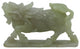 Detail Chinese Hand Carved Natural Jade Lucky Feng Shui Kirin Statue