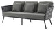 Lounge Sectional Sofa Chair Set, Gray, Aluminum, Modern, Outdoor Patio