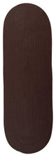 Colonial Mills Rug Reversible Flat-Braid, Oval Runner Earth Brown Runner, Oval