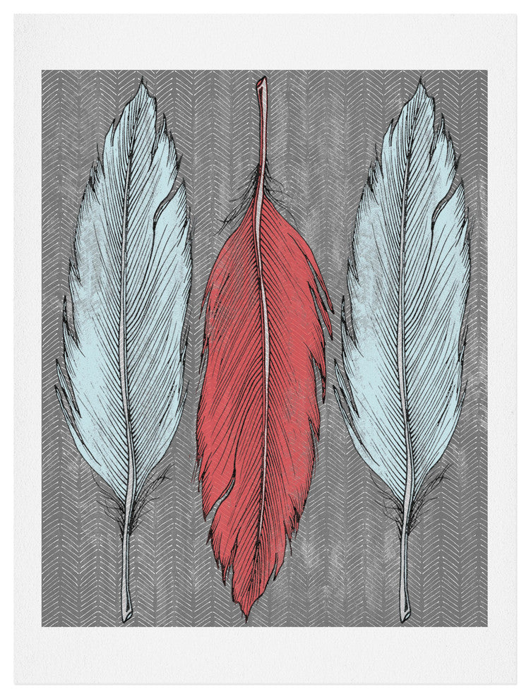 Deny Designs Wesley Bird Feathered Art Print