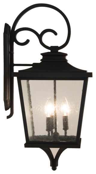 Tillman Large 3 Light Outdoor Lantern, Textured Matte Black