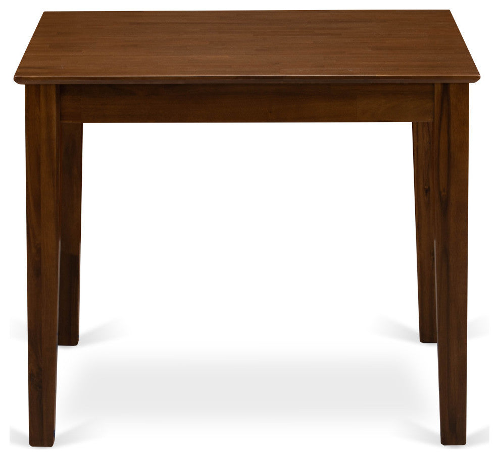Dinette Table, Natural Color Top Surface, Wooden Legs Natural Finish