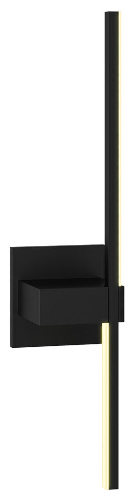 DALS Lighting Wall Straight LED Light, Black, 21"