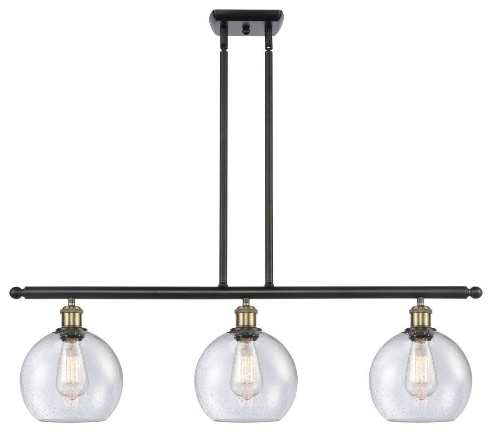 Innovations Lighting 516-3I-BAB-G124-8 Athens 3 Light 36" Island Light