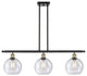 Innovations Lighting 516-3I-BAB-G124-8 Athens 3 Light 36" Island Light