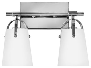 Hinkley Foster Small Two Light Vanity, Chrome
