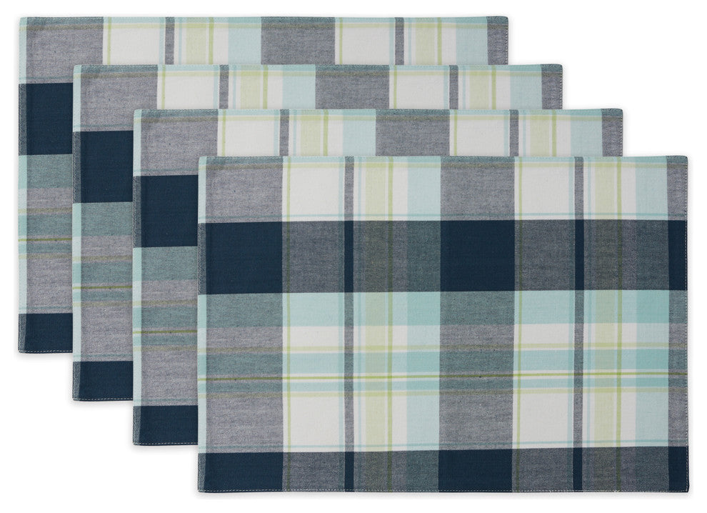 Lake Plaid Placemat, Set of 4