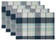 Lake Plaid Placemat, Set of 4
