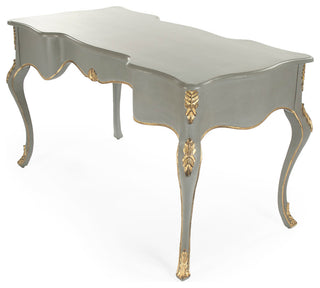 Bay Desk, Gray/Green/Gold