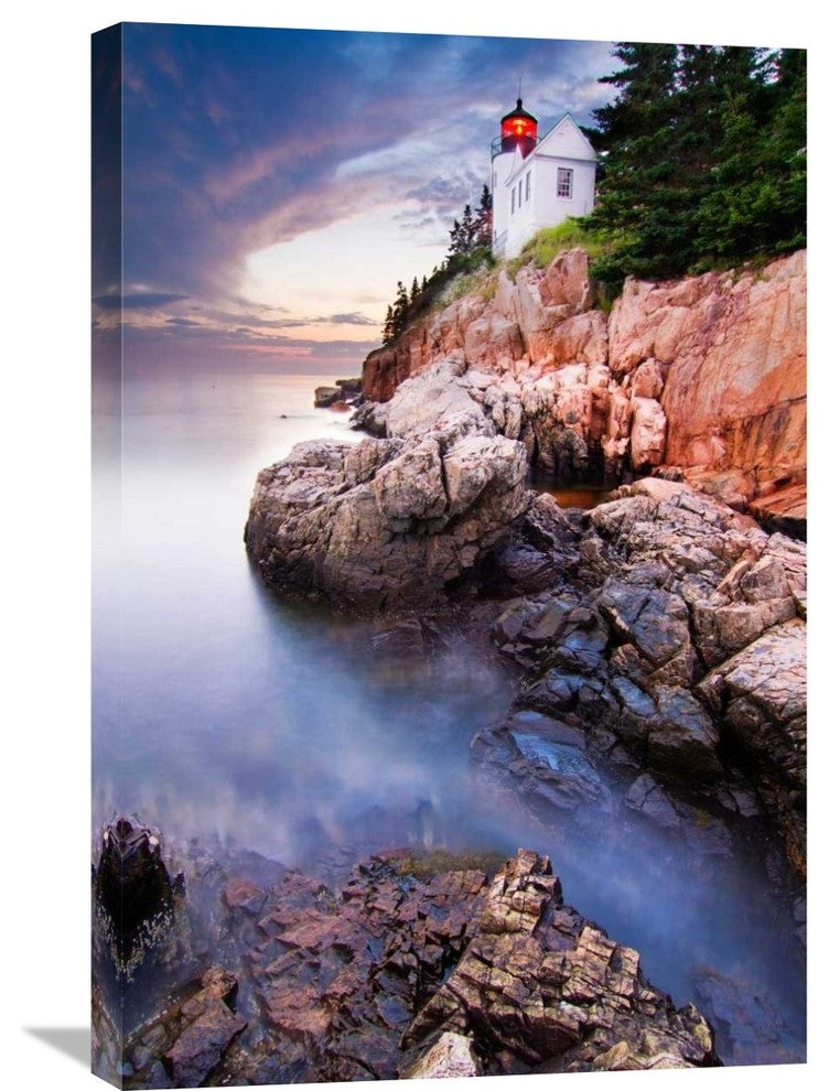 "Sunset At Bass Harbor Lighthouse" Canvas by Mircea Costina, 20x30"