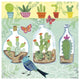 "Cacti Garden I" Digital Paper Print by Farida Zaman, 32"x32"