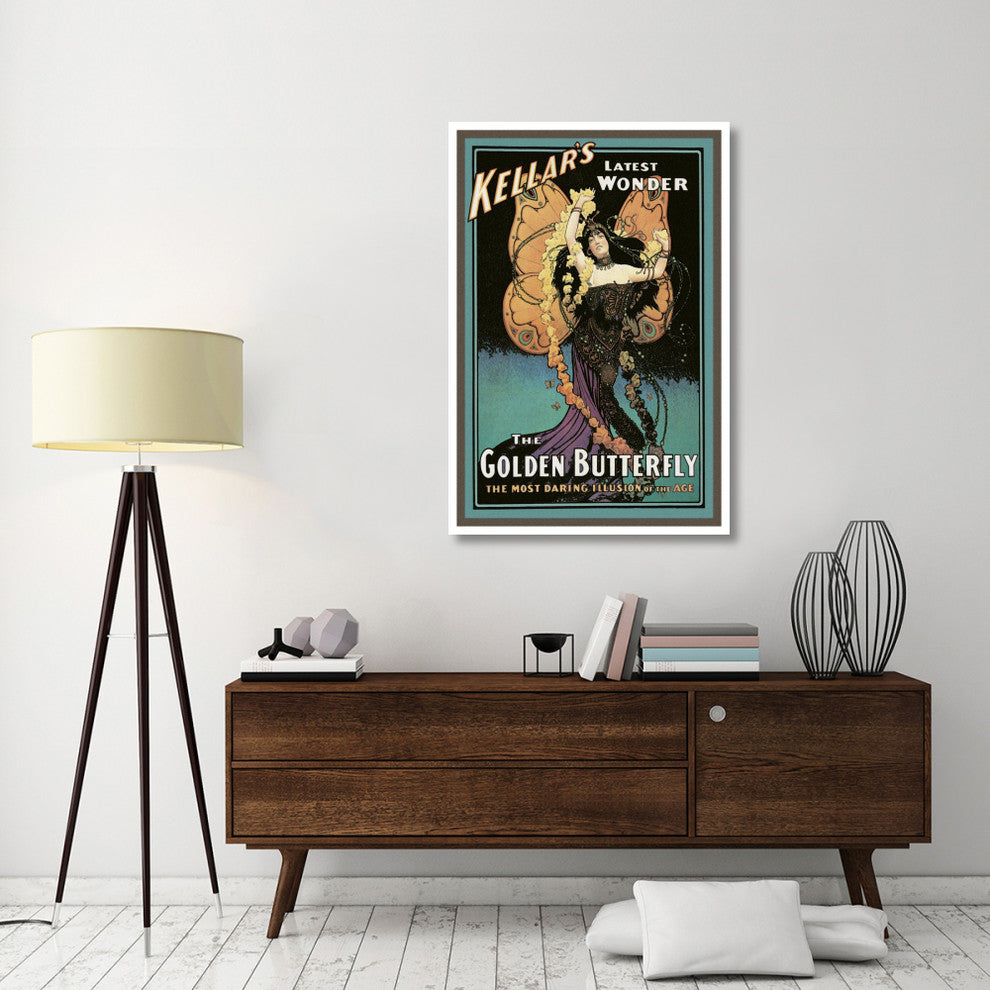 "Magicians: Golden Butterfly: Kellar's Latest Wonder" Print, 34"x50"