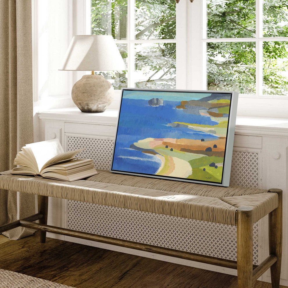 "Irish Coastal Whimsy" - Seaside Charm Canvas Art