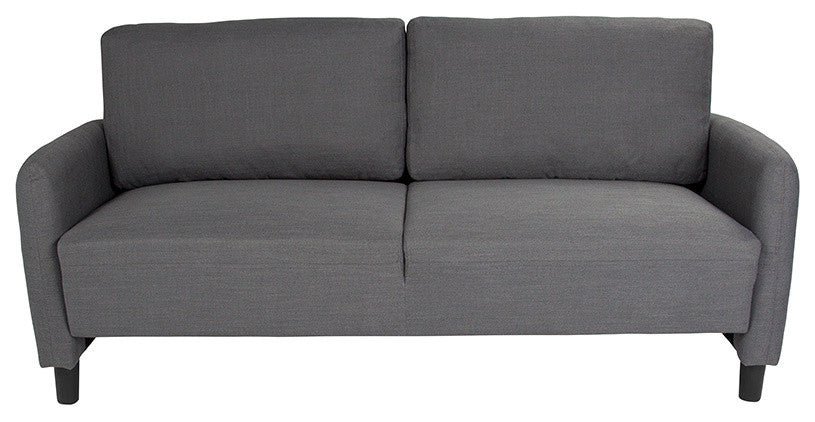 Candler Park Upholstered Sofa in Dark Gray Fabric