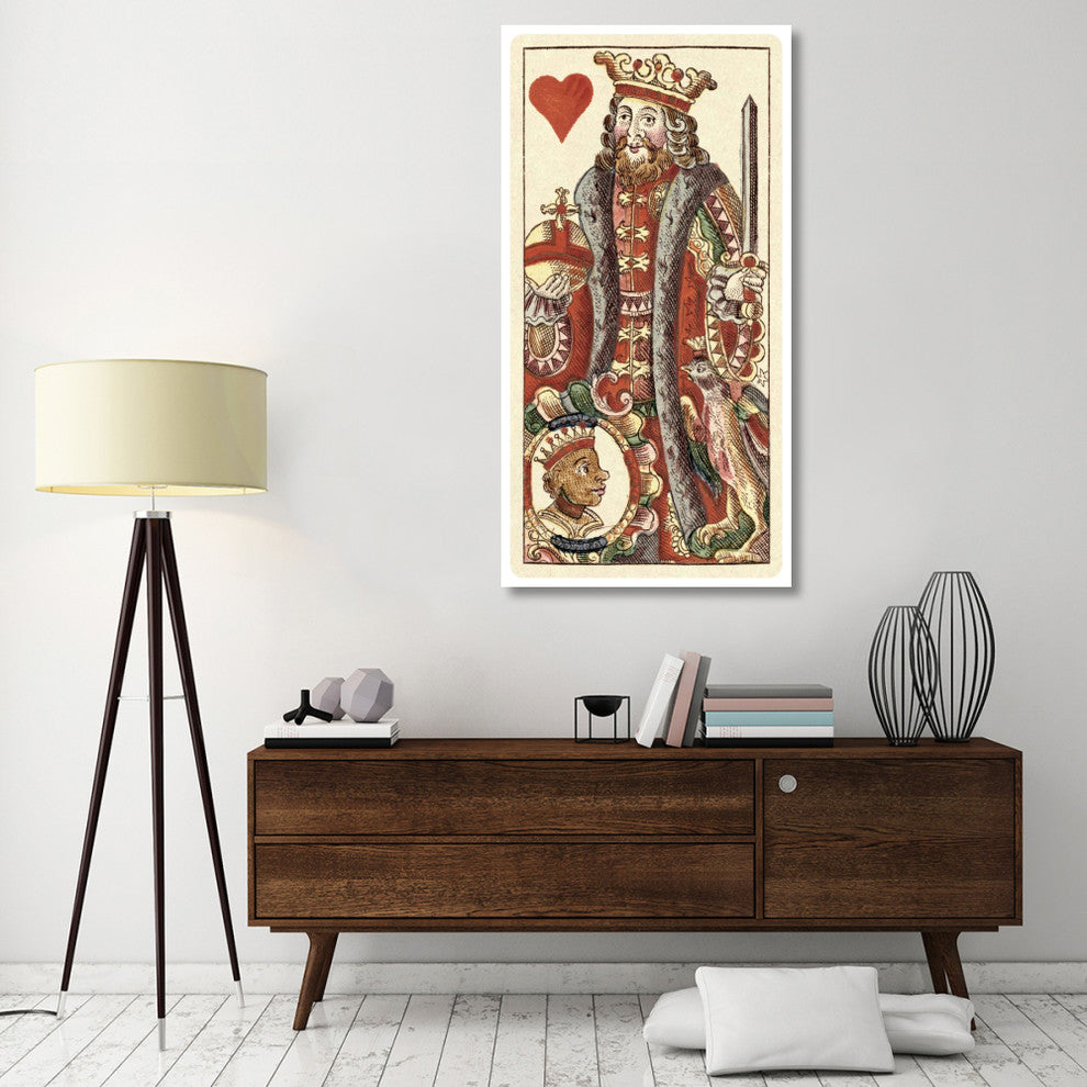 "King of Hearts (Bauern Hochzeit Deck)" Paper Art, 32"x62"