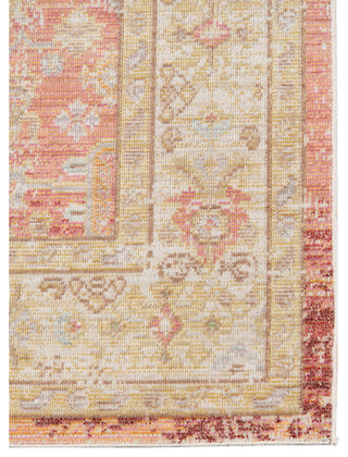 Ceniscia Tatum Vintage Polyester Area Rug, Salmon, 2'6"x8'
