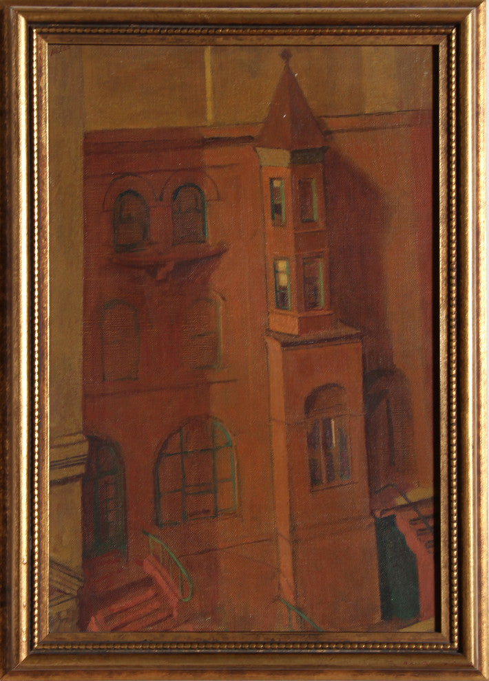 Atlas "House On 93rd Street" Oil Painting