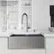 Oxford Single Bowl Slotted Apron Farmhouse Kitchen Sink and Accessories, 30" L X 21" W