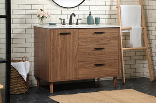 Bailey 22" Modern Walnut Brown-Light Bathroom Vanity