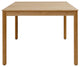 Modern Square Teak Outdoor Dining Table
