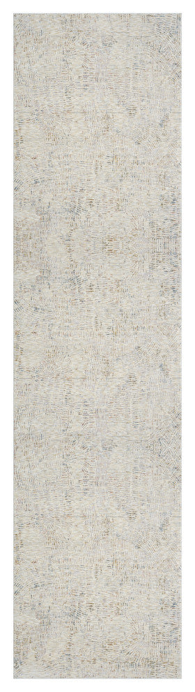 Brynn Light Gray/Ivory Minimal Abstract Indoor Area Rug, 2' x 3'