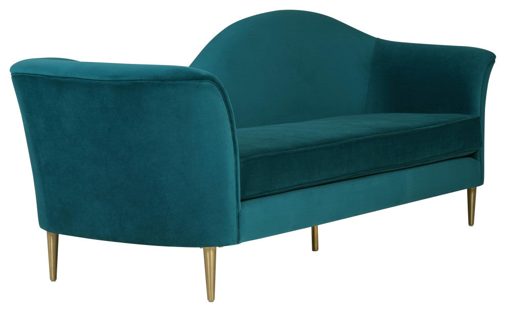 Plato Aqua Velvet Sofa