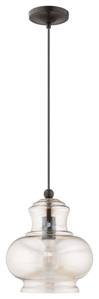 Livex Lighting English Bronze 1-Light Mini Pendant
