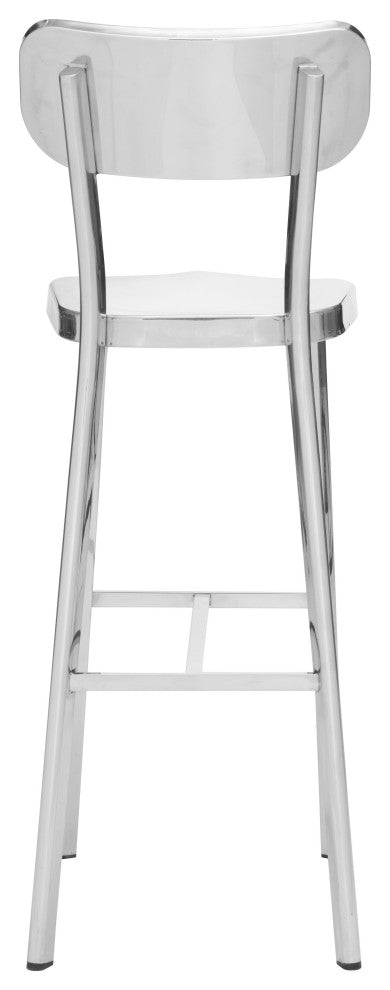 Polished Steel Bar Chair
