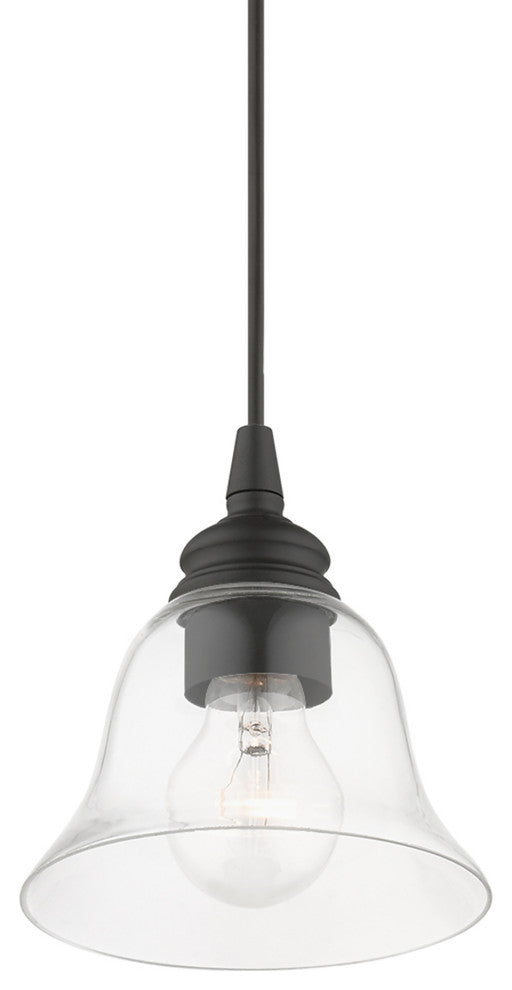 Moreland 1 Light Black Single Pendant