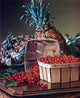 Levi Wells Prentice Still Life with Pineapple and Basket of Currants Canvas Wrap