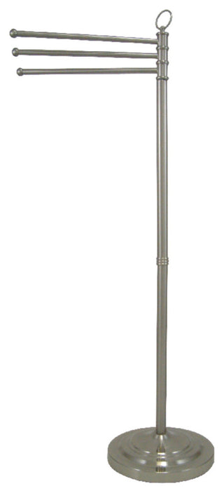 Kingston Brass Freestanding Towel Rack, Brushed Nickel