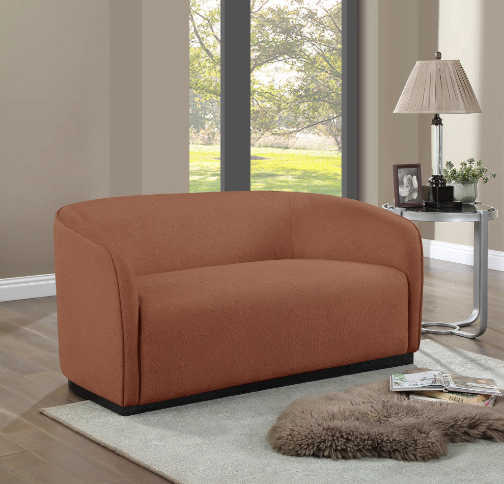 Mylah Upholstered Loveseat, Cognac