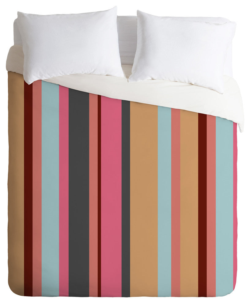 Natalie Baca Baja Mexicali Stripe Duvet Cover Set, Queen