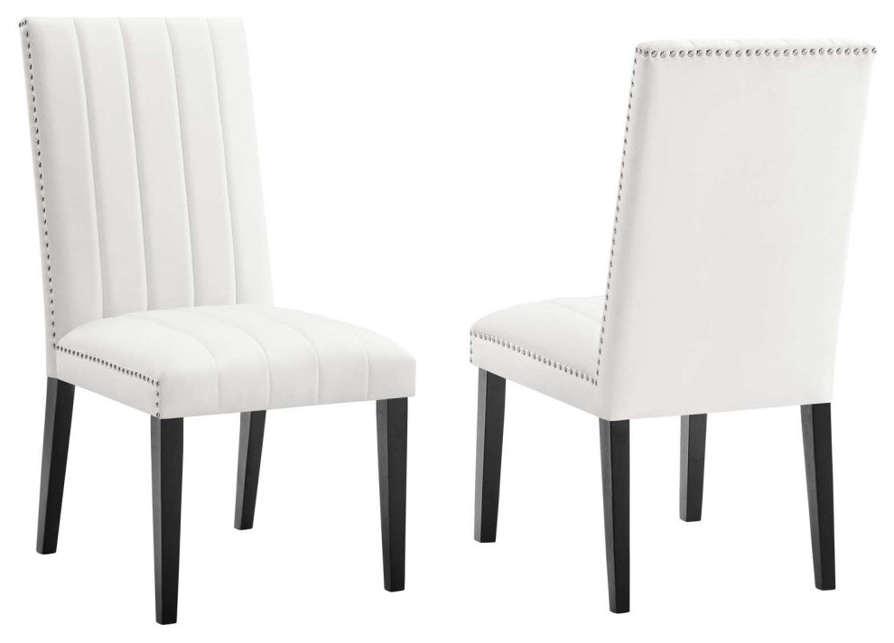 Catalyst Performance Velvet Dining Side Chairs - Set of 2