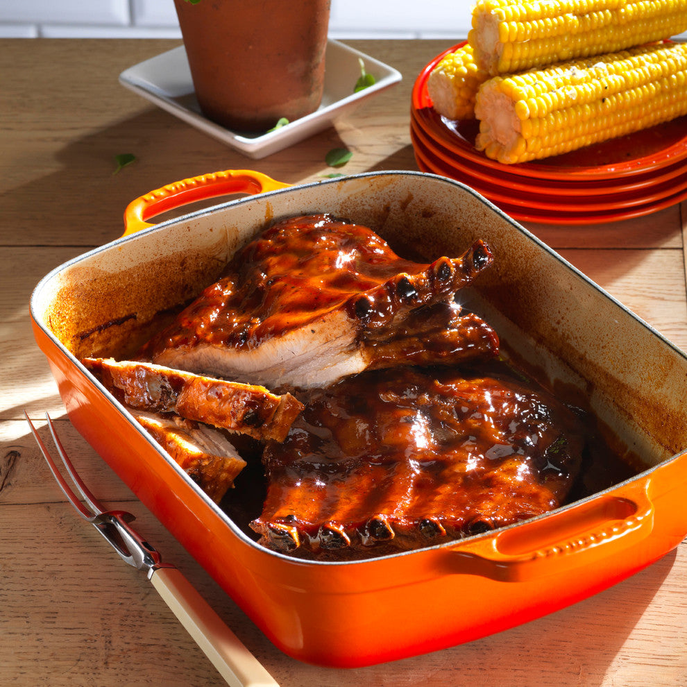 Le Creuset Signature Cast Iron Roaster, 33 cm, Volcanic